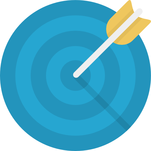 Graphic of target with arrow