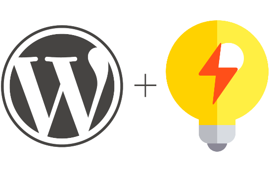 Graphic of WordPress logo and idea